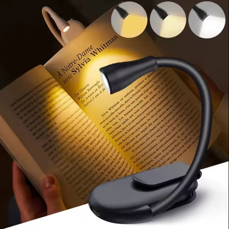 AXFU 118 LED Book Light - Rechargeable Clip-On Reading Lamp with Adjustable Brightness | Xiamen Axfu